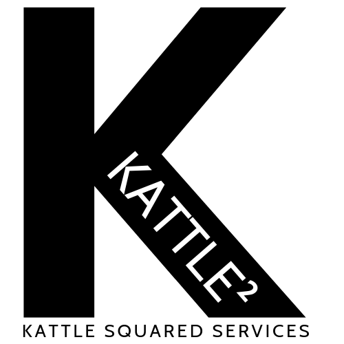 Kattle Squared Logo featuring a large letter K with KATTLE 2 in the lower leg