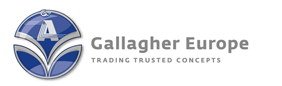 Gallagher Europe Logo featuring a blue circle with an A inside & next to it is Gallagher Europe Trading Trusted Concepts