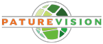 Paturevision logo featuring a green globe with Paturevision across the equator